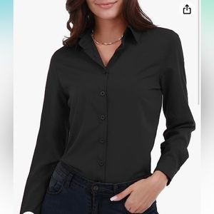 Black Button Down Blouse
